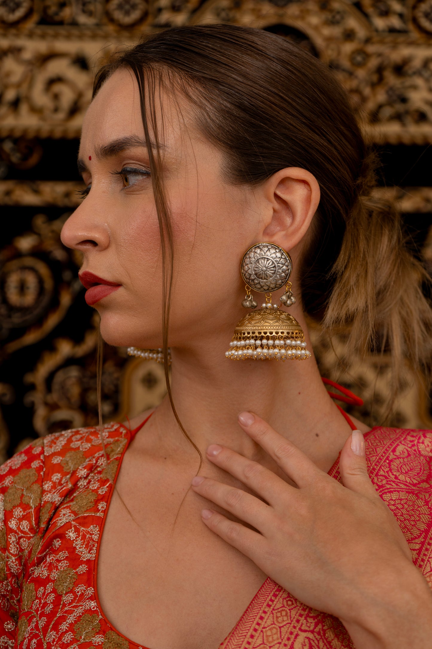 Meena Kumari Fusion Earrings